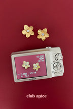 Stainless Steel Stud Earrings Flower Casual Daily Simple Series Women's jewelry