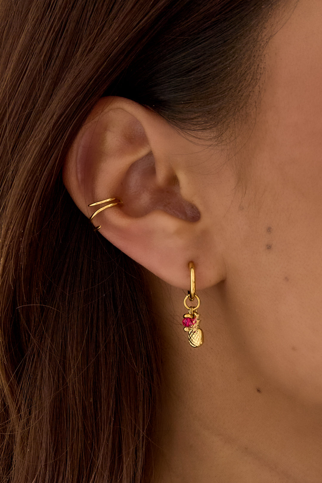 earrings pineapple aura