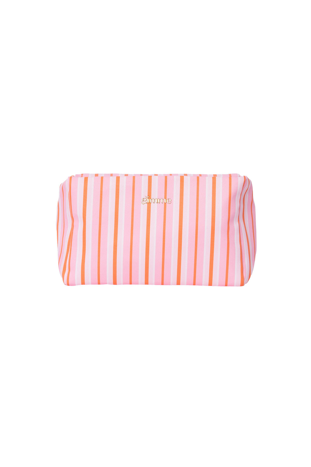 Gimme Simple Stripe Makeup Bag - Khaki, Pink, Blue