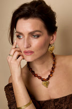 Acrylic Beaded Necklaces Heart Retro Daily Romantic Series Women's jewelry
