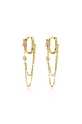 Stainless Steel Dangle Earrings Chain Simple Daily Simple Series Women's jewelry