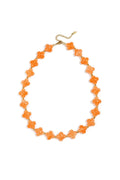Bead necklace with clover beads