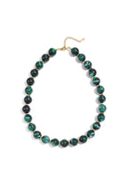 Bead necklace with gold beads in between 13.5mm
