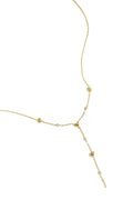 Y-line necklace with filled hearts