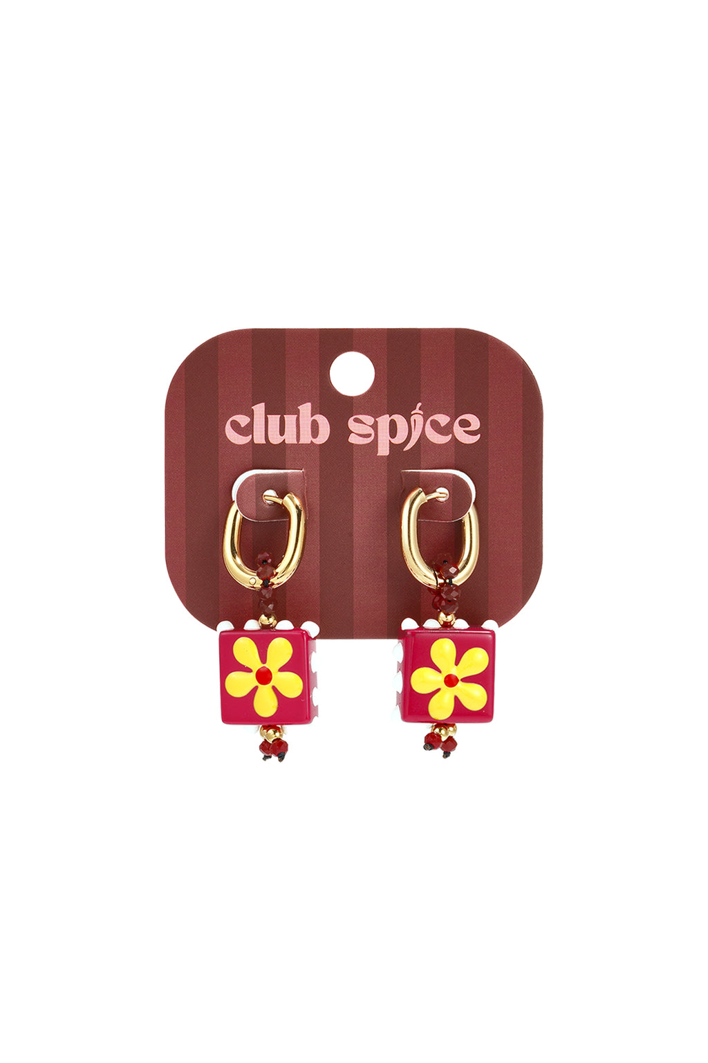 Stainless Steel Beads Earrings Flower Cute Daily Simple Series Women's jewelry