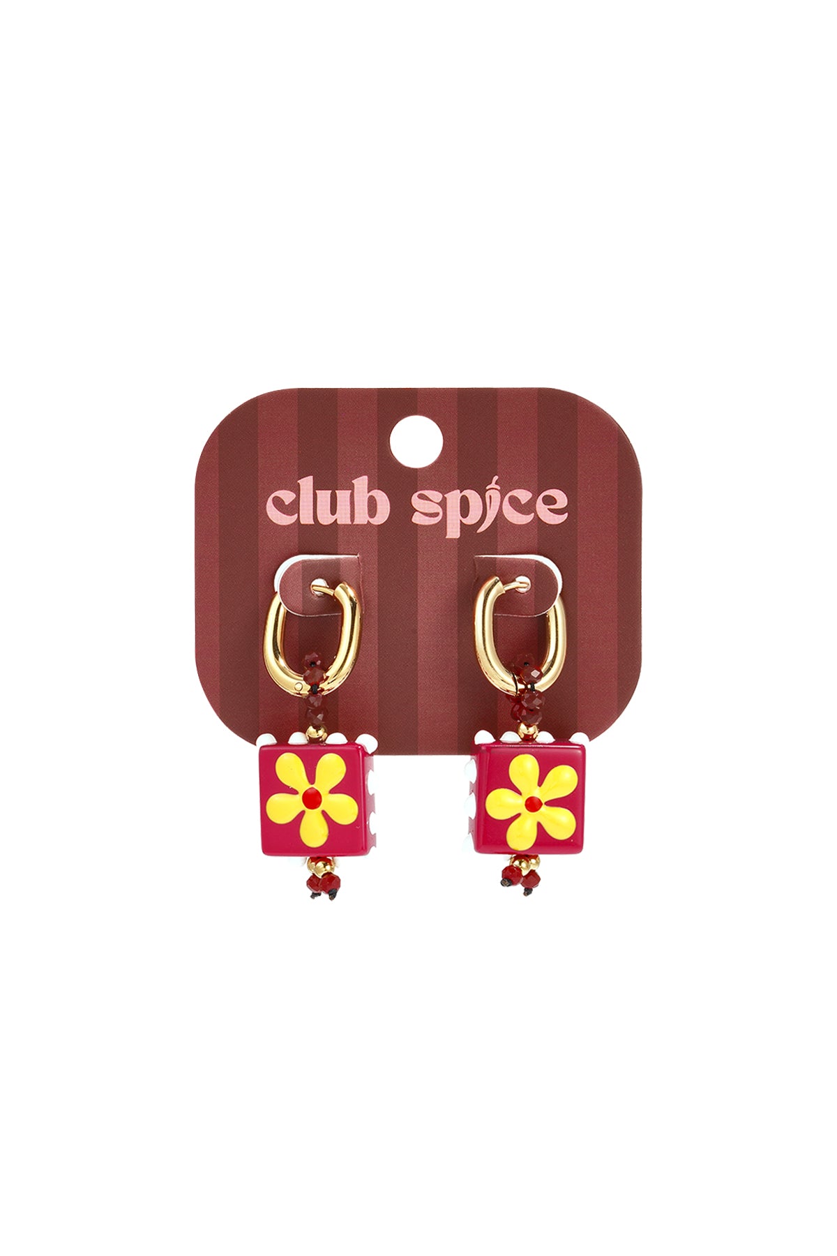 Stainless Steel Beads Earrings Flower Cute Daily Simple Series Women's jewelry