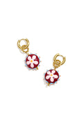 Stainless Steel Drop Earrings Flower Simple Daily Simple Series Women's jewelry