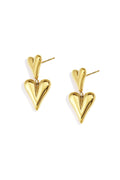 Stainless Steel Drop Earrings Heart Casual Daily Simple Series Women's jewelry