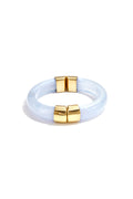 Chunky bangle with gold details
