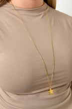 Pregnancy necklace with cute star pendant