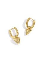 Stainless Steel Drop Earrings Heart Casual Daily Simple Series Women's jewelry