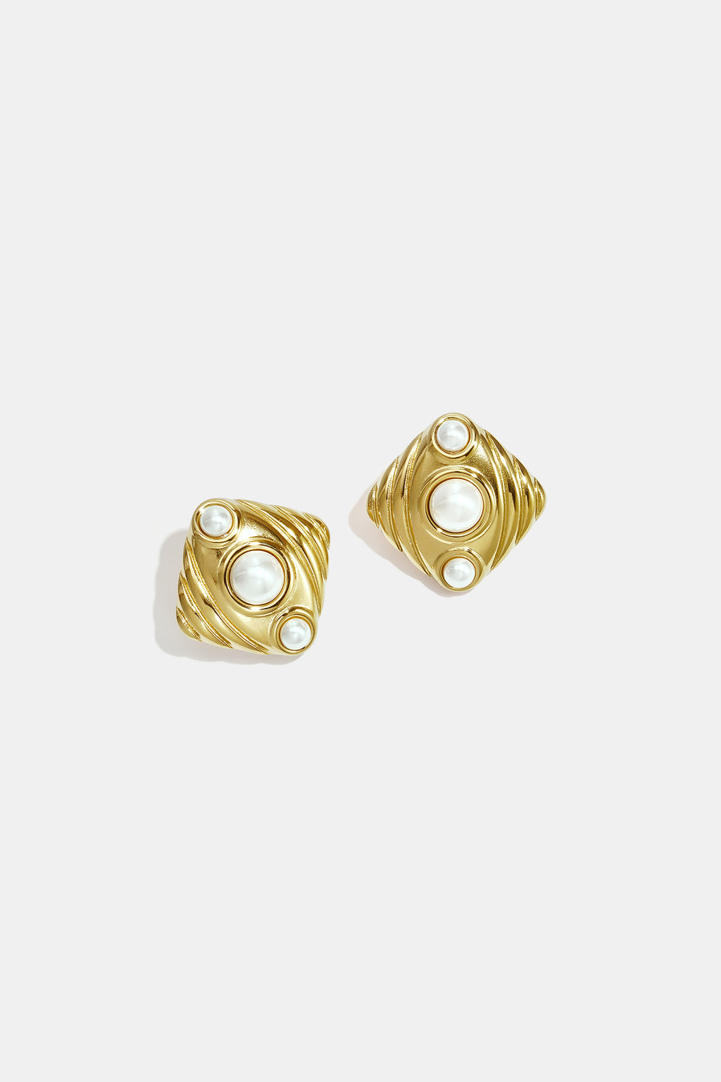 Stainless Steel Stud Earrings Geometric Shape Simple Daily Simple Series Women's jewelry