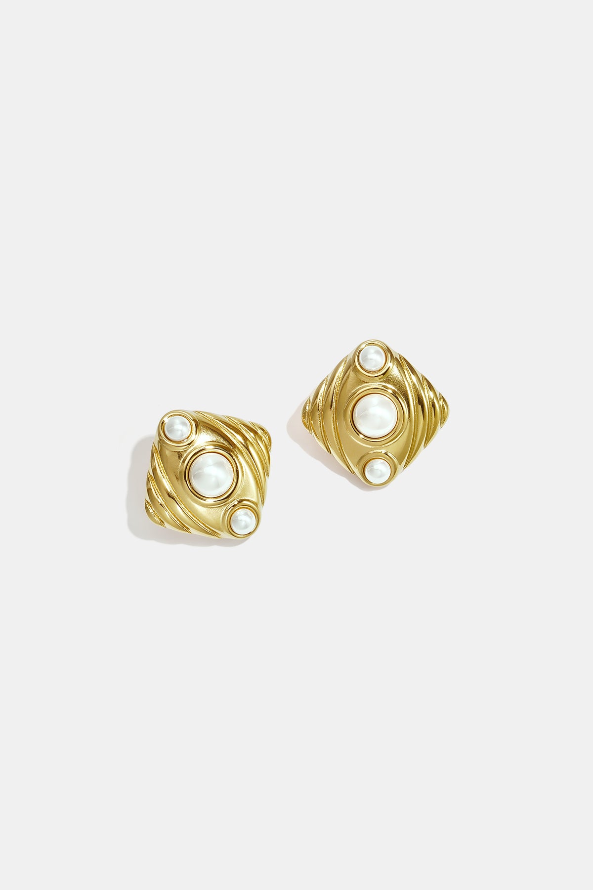 Stainless Steel Stud Earrings Geometric Shape Simple Daily Simple Series Women's jewelry