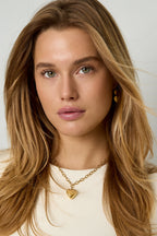 Stainless Steel Pendant necklaces Heart Casual Daily Simple Series Women's jewelry