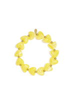 Elastic heart beaded bracelet