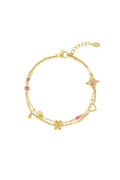 Stainless Steel Charm Bracelets Flower Daily