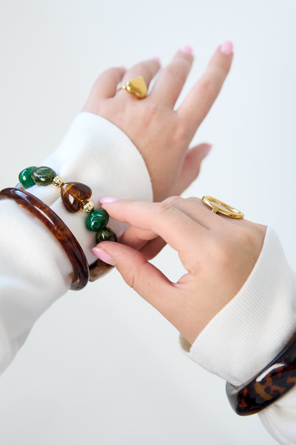 Acrylic Beaded Bracelets Irregular Shape Simple Daily Simple Series Women's jewelry