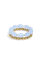 Bracelet set with organic beads