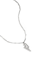 Necklace with striking lightning bolt