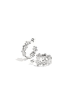 Daisy hoop earrings