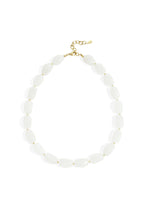 Necklace with organic beads