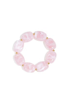 Bracelet with squoval beads
