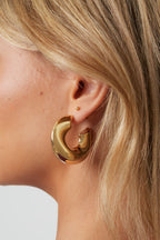 Stainless Steel Hoop Earrings circle Casual Daily Simple Series Women's jewelry